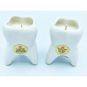 MINI MOLAR TOOTH Candle Set of 2